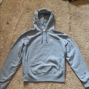Champion Men's Light Blue Hoodie
